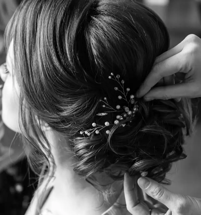 Photo de coiffure de mariage